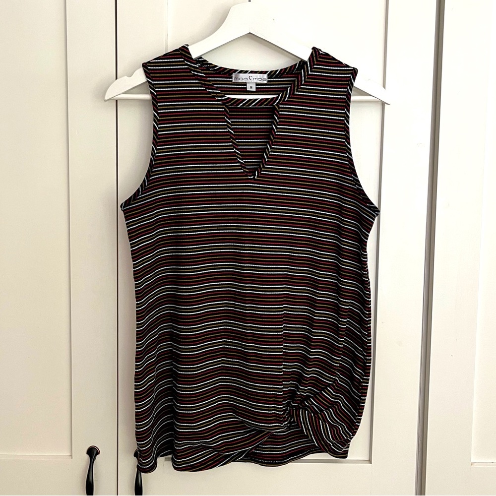 4 for $20 🦋 Moa Moa Women's Medium Striped Tank